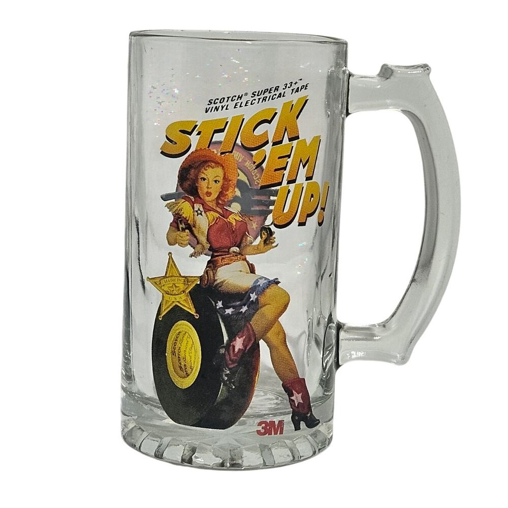 Stick Em Up Scotch Vinyl Electrical Tape Beer Mug